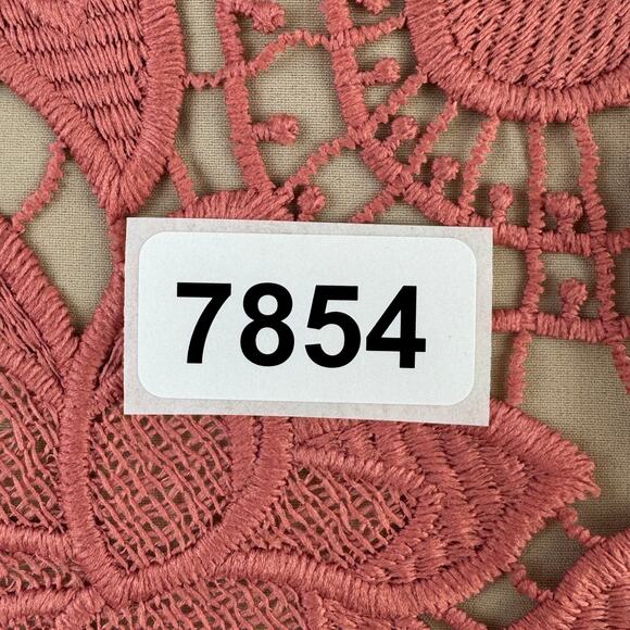 Alice + Olivia Dusty Rose Waverly Crochet Strappy Tank Top Floral Fringe Size 0 - Picture 13 of 13